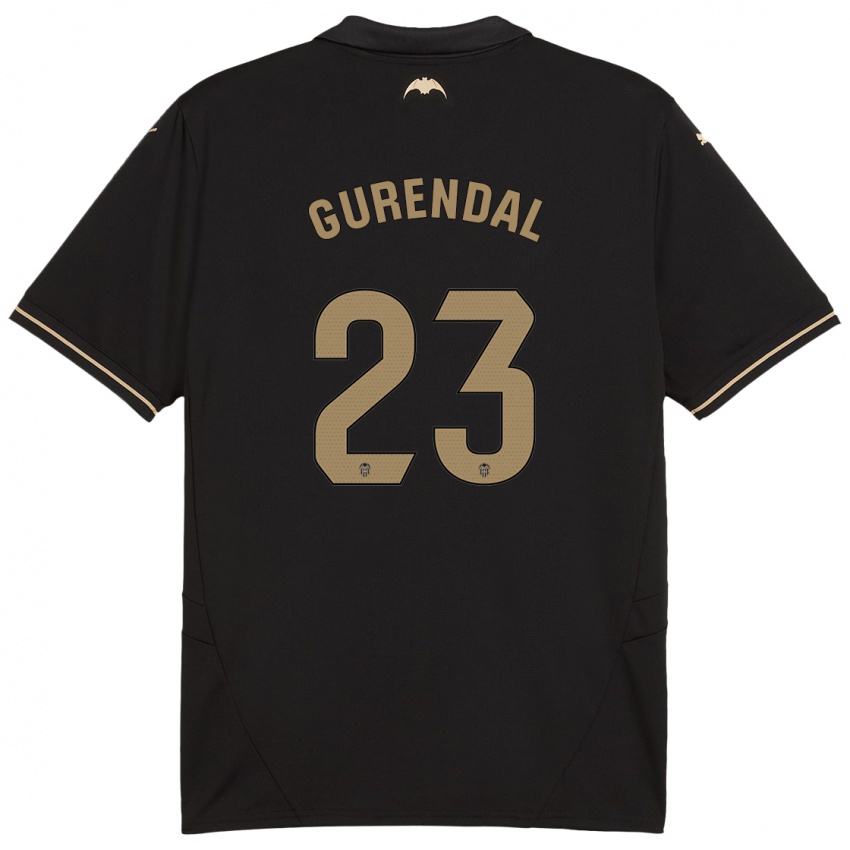 Niño Camiseta Alexander Gurendal #23 Negro 2ª Equipación 2024/25 La Camisa Chile