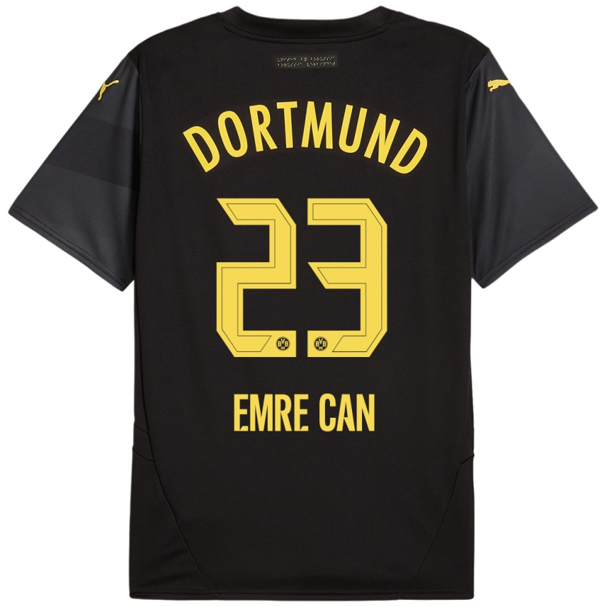 Niño Camiseta Emre Can #23 Negro Amarillo 2ª Equipación 2024/25 La Camisa Chile