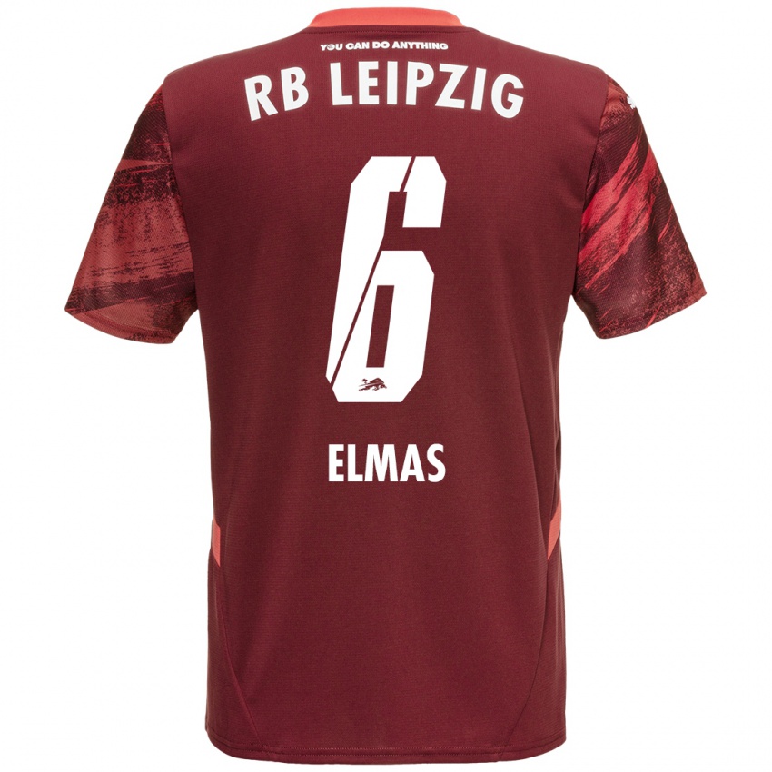 Niño Camiseta Eljif Elmas #6 Borgoña 2ª Equipación 2024/25 La Camisa Chile