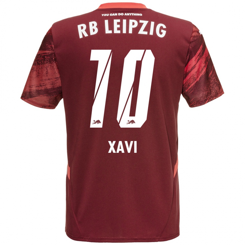 Niño Camiseta Xavi Simons #10 Borgoña 2ª Equipación 2024/25 La Camisa Chile