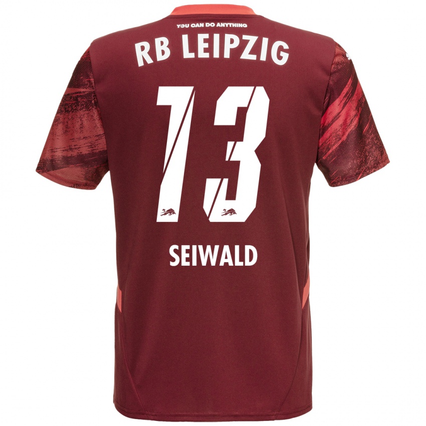 Niño Camiseta Nicolas Seiwald #13 Borgoña 2ª Equipación 2024/25 La Camisa Chile