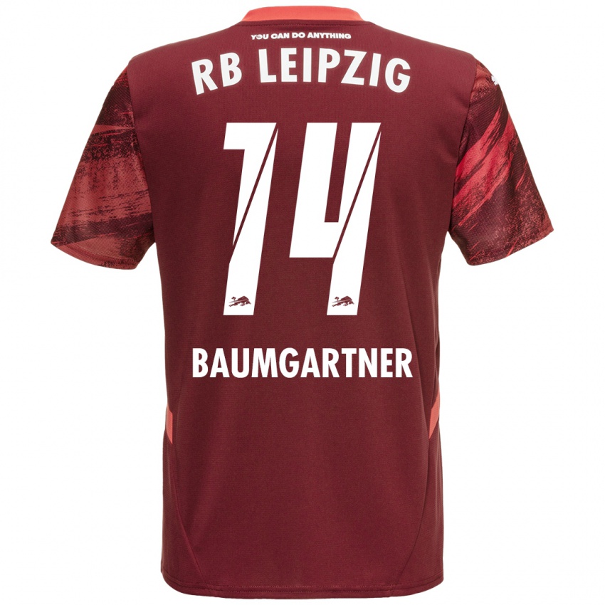 Niño Camiseta Christoph Baumgartner #14 Borgoña 2ª Equipación 2024/25 La Camisa Chile