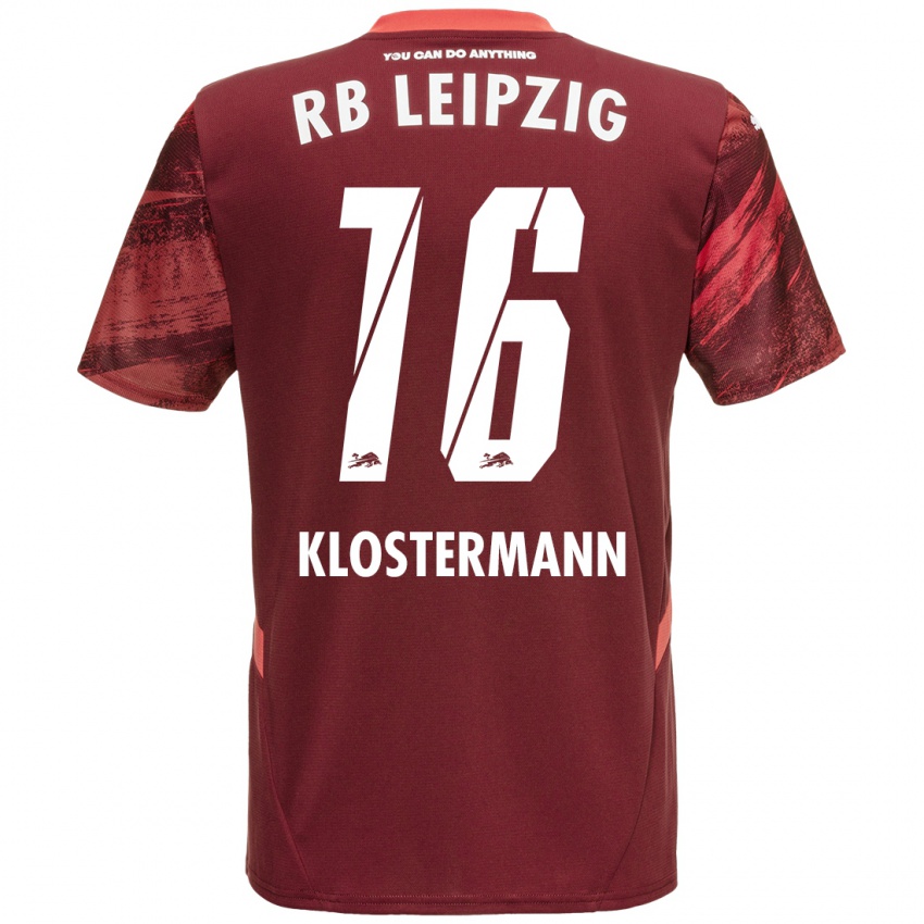 Niño Camiseta Lukas Klostermann #16 Borgoña 2ª Equipación 2024/25 La Camisa Chile