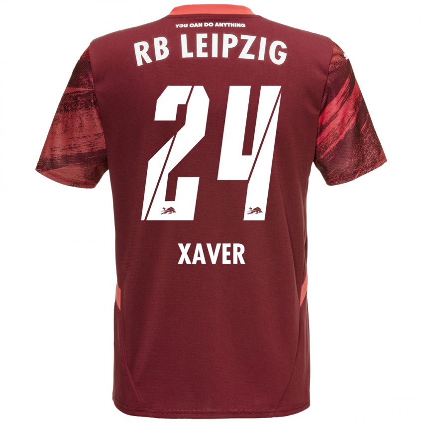 Niño Camiseta Xaver Schlager #24 Borgoña 2ª Equipación 2024/25 La Camisa Chile