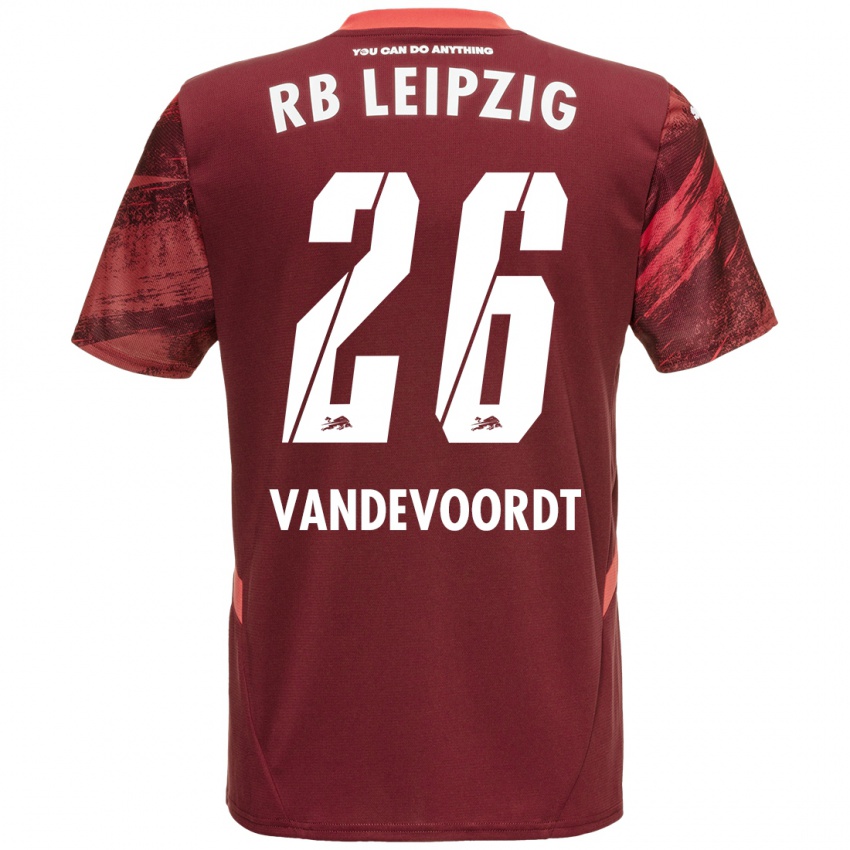 Niño Camiseta Maarten Vandevoordt #26 Borgoña 2ª Equipación 2024/25 La Camisa Chile