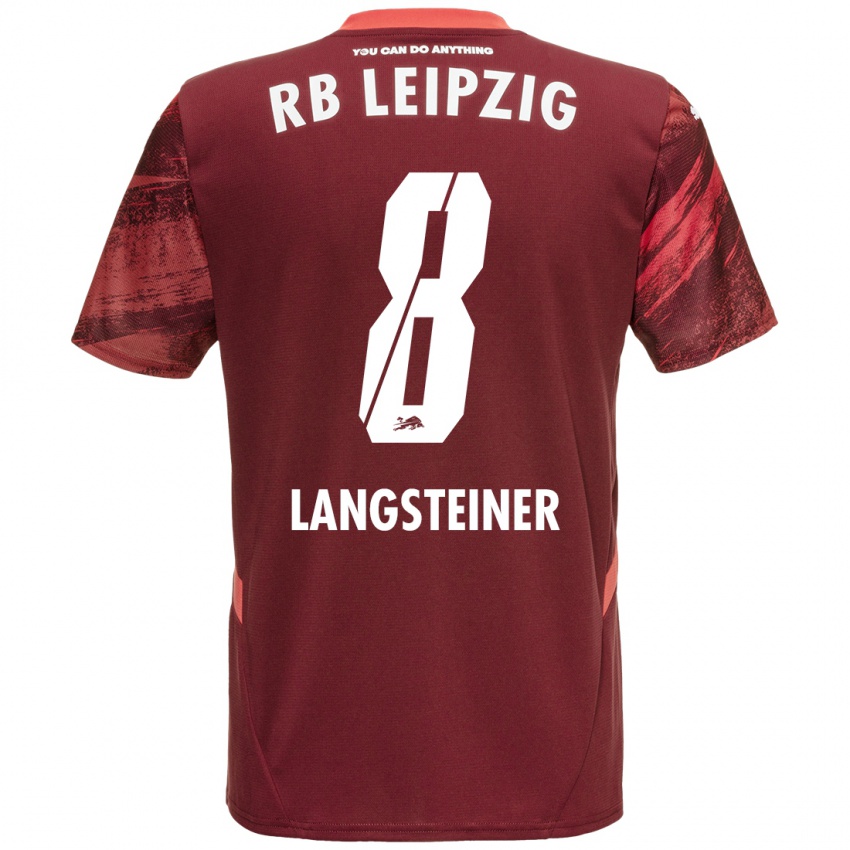 Niño Camiseta Toni Langsteiner #8 Borgoña 2ª Equipación 2024/25 La Camisa Chile