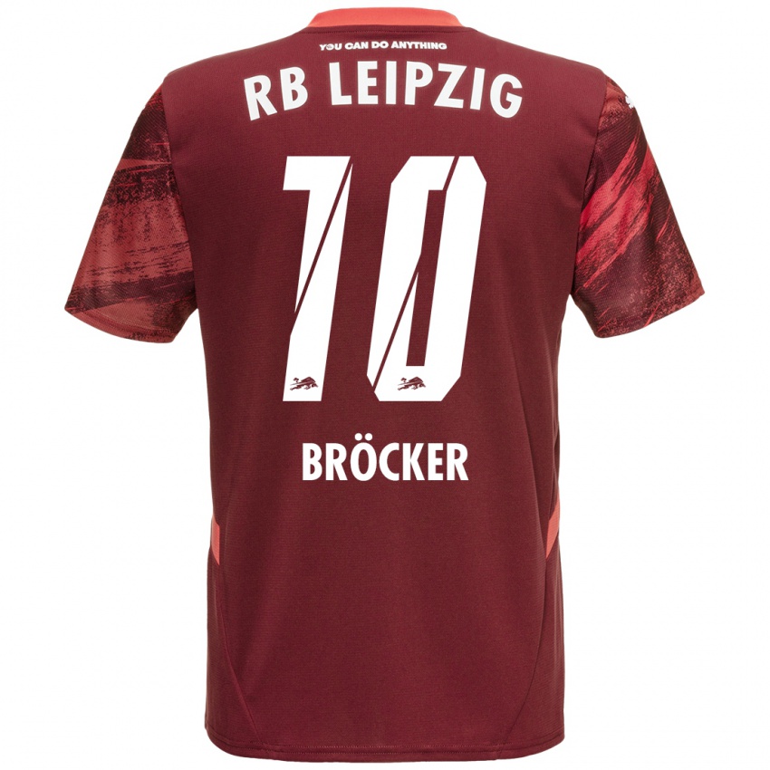 Niño Camiseta Mads Bröcker #10 Borgoña 2ª Equipación 2024/25 La Camisa Chile