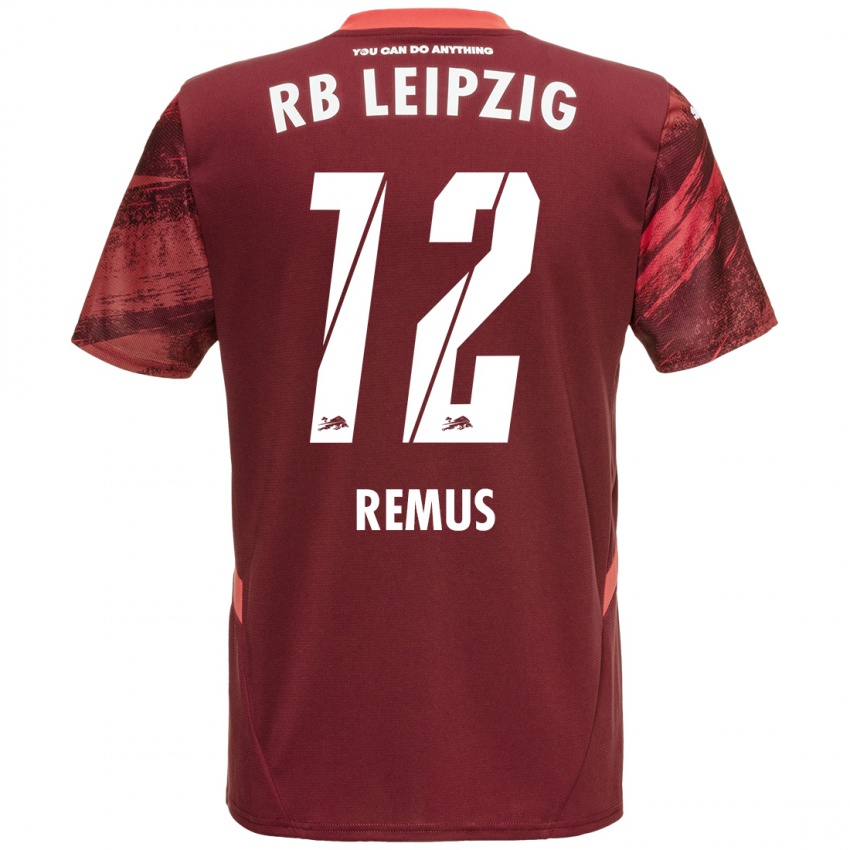 Niño Camiseta Niklas Remus #12 Borgoña 2ª Equipación 2024/25 La Camisa Chile