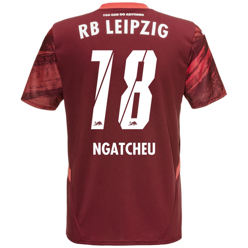 Niño Camiseta Yohan Ngatcheu #18 Borgoña 2ª Equipación 2024/25 La Camisa Chile