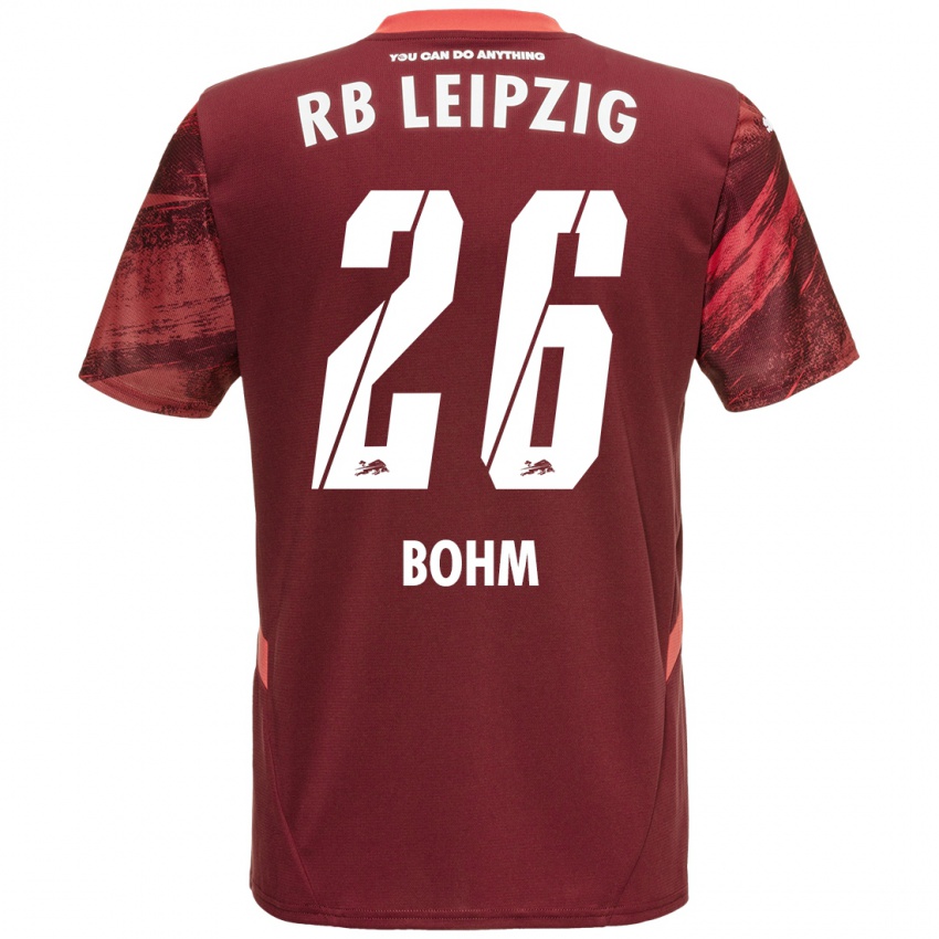 Niño Camiseta Pepe Böhm #26 Borgoña 2ª Equipación 2024/25 La Camisa Chile