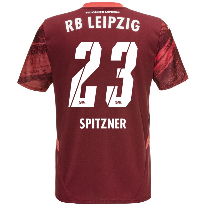 Niño Camiseta Kyra Spitzner #23 Borgoña 2ª Equipación 2024/25 La Camisa Chile