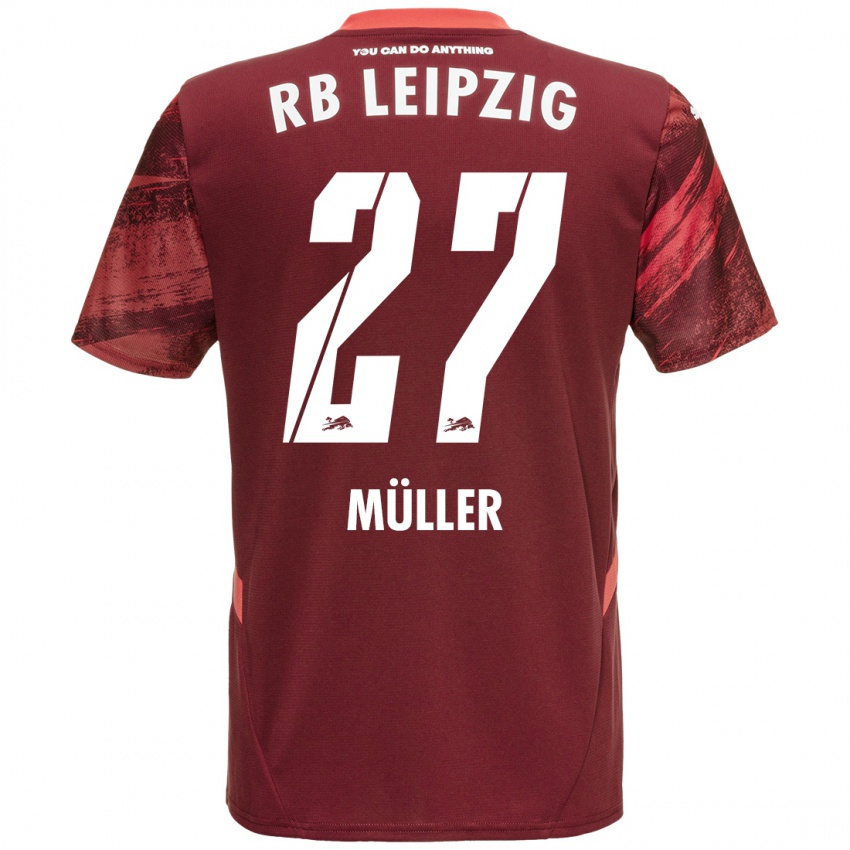 Niño Camiseta Marlene Müller #27 Borgoña 2ª Equipación 2024/25 La Camisa Chile