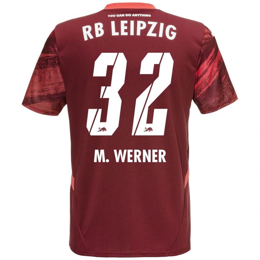 Niño Camiseta Mia Werner #32 Borgoña 2ª Equipación 2024/25 La Camisa Chile