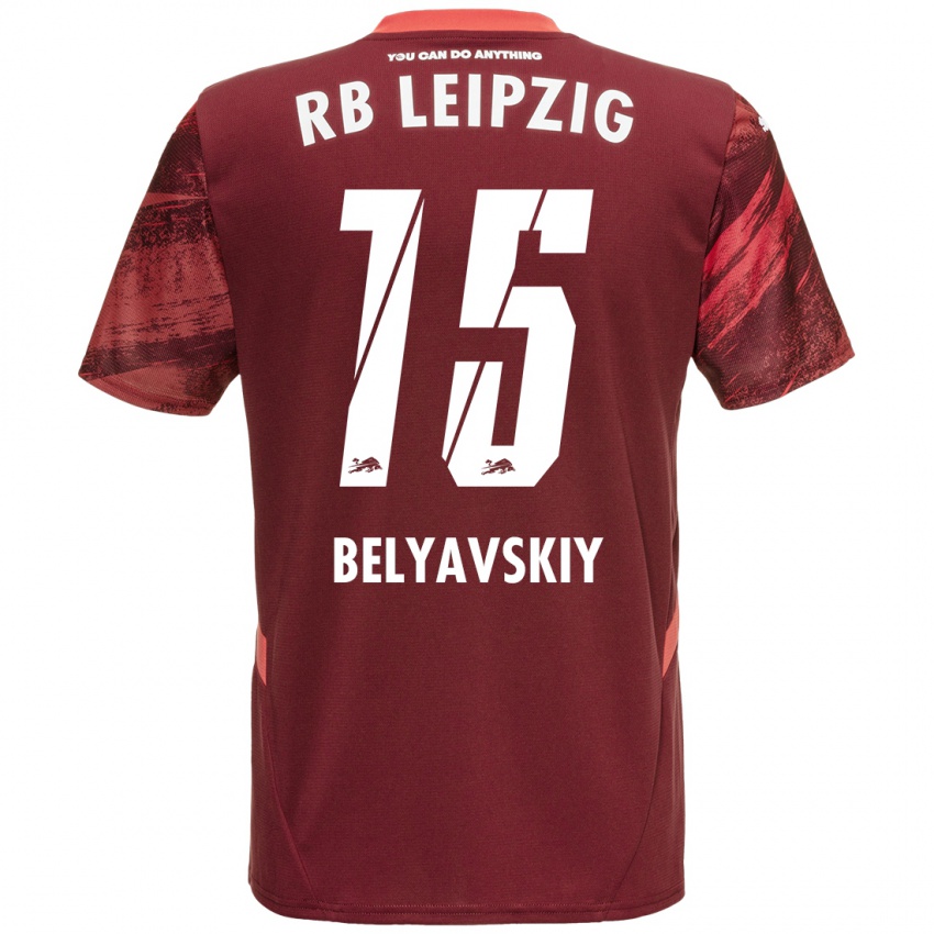 Niño Camiseta David Belyavskiy #15 Borgoña 2ª Equipación 2024/25 La Camisa Chile