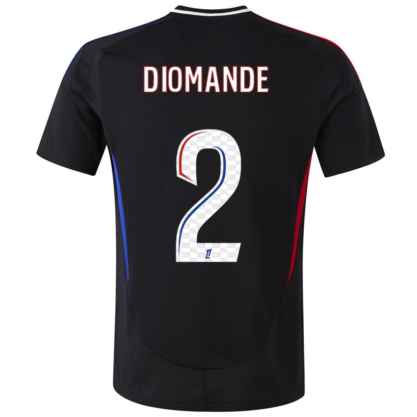 Niño Camiseta Sinaly Diomande #2 Negro 2ª Equipación 2024/25 La Camisa Chile