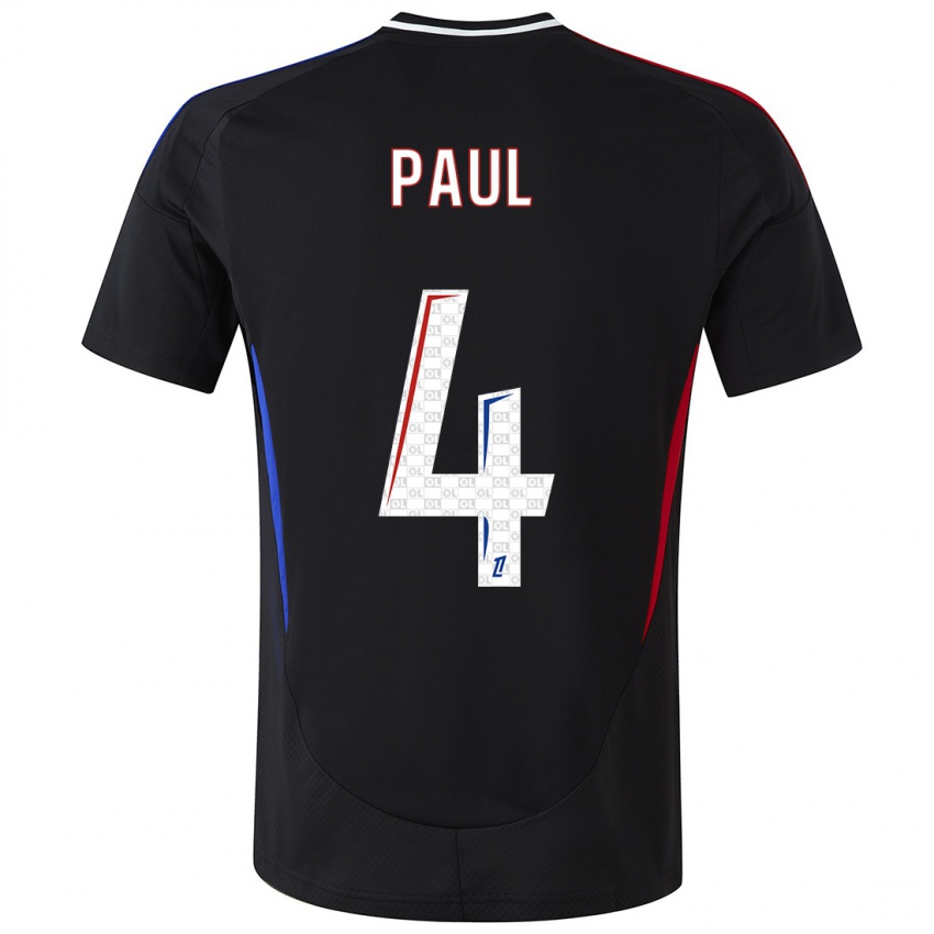 Niño Camiseta Paul Akouokou #4 Negro 2ª Equipación 2024/25 La Camisa Chile