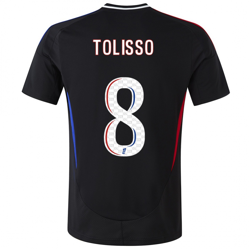 Niño Camiseta Corentin Tolisso #8 Negro 2ª Equipación 2024/25 La Camisa Chile