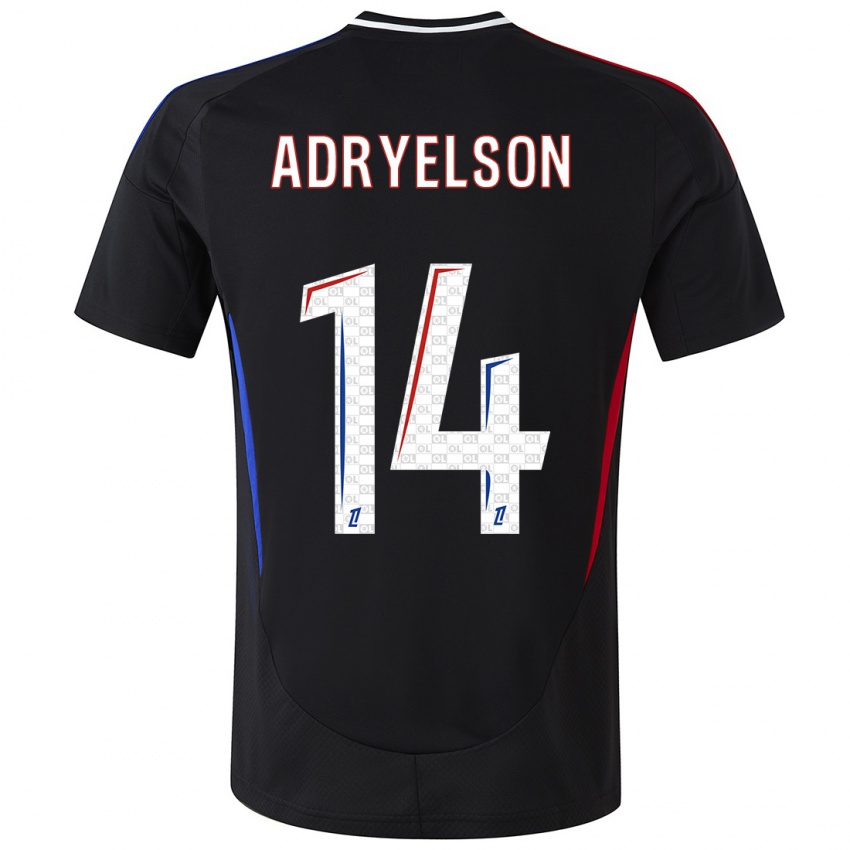 Niño Camiseta Adryelson #14 Negro 2ª Equipación 2024/25 La Camisa Chile