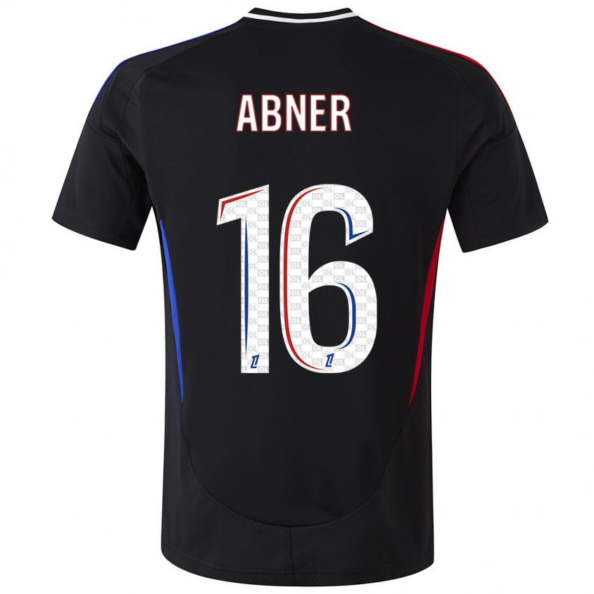 Niño Camiseta Abner #16 Negro 2ª Equipación 2024/25 La Camisa Chile