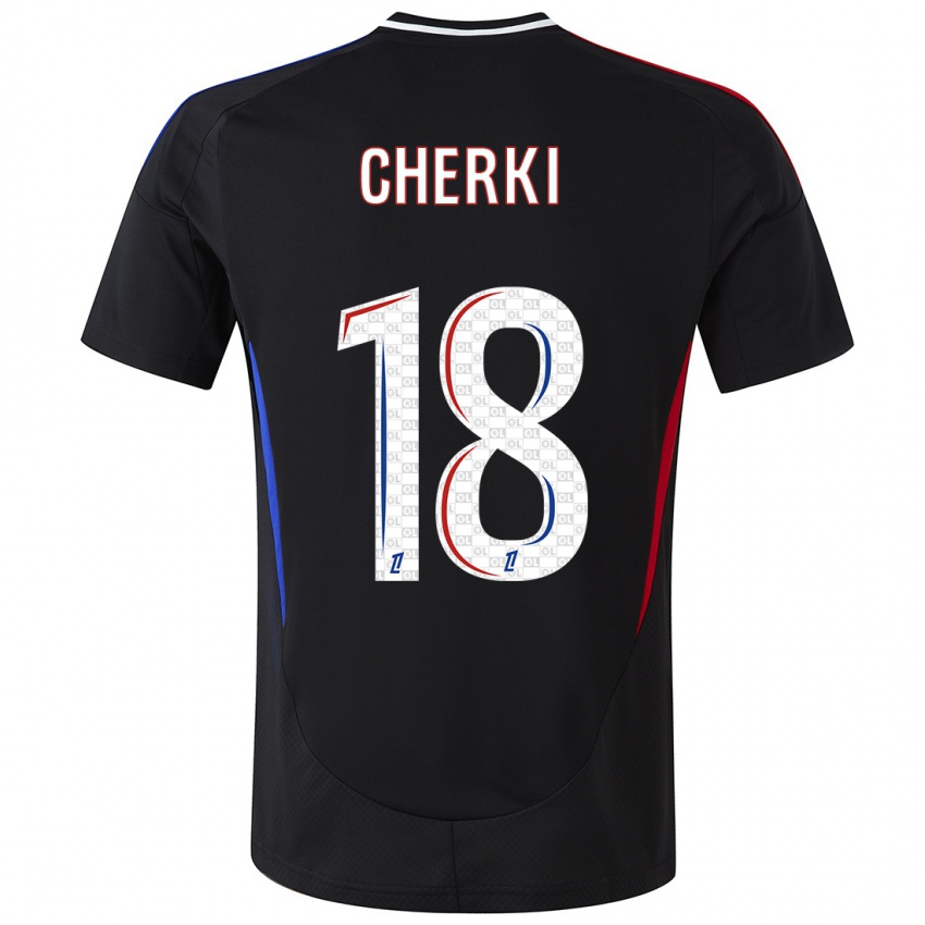 Niño Camiseta Rayan Cherki #18 Negro 2ª Equipación 2024/25 La Camisa Chile