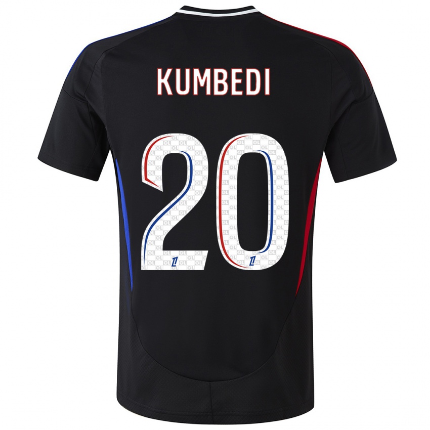 Niño Camiseta Saël Kumbedi #20 Negro 2ª Equipación 2024/25 La Camisa Chile