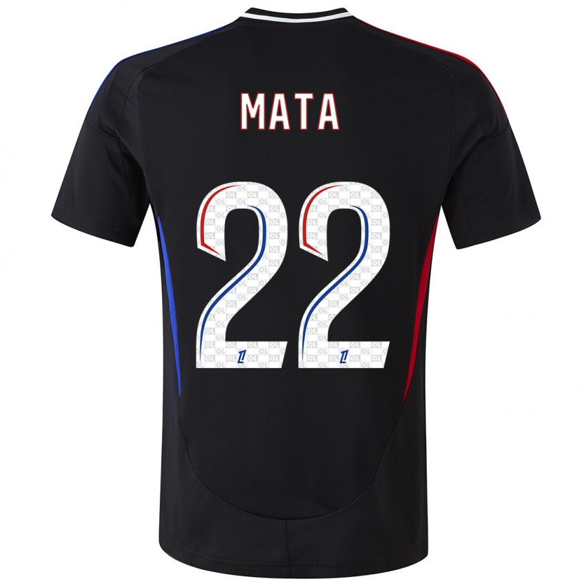 Niño Camiseta Clinton Mata #22 Negro 2ª Equipación 2024/25 La Camisa Chile