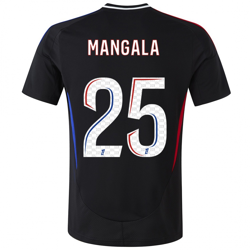 Niño Camiseta Orel Mangala #25 Negro 2ª Equipación 2024/25 La Camisa Chile