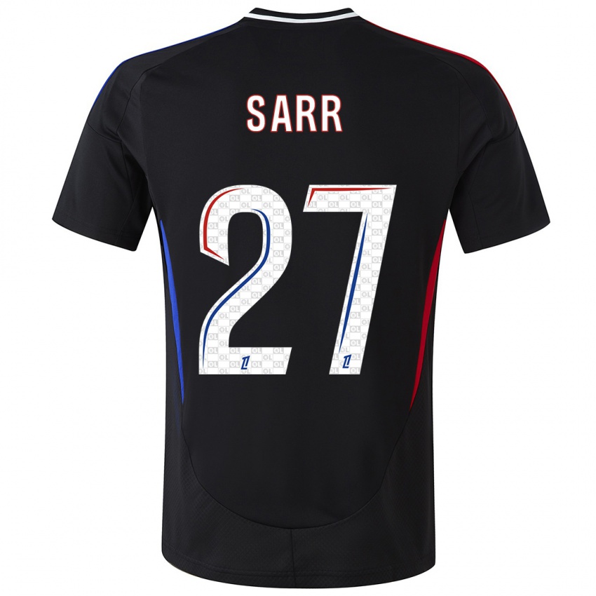 Niño Camiseta Amin Sarr #27 Negro 2ª Equipación 2024/25 La Camisa Chile