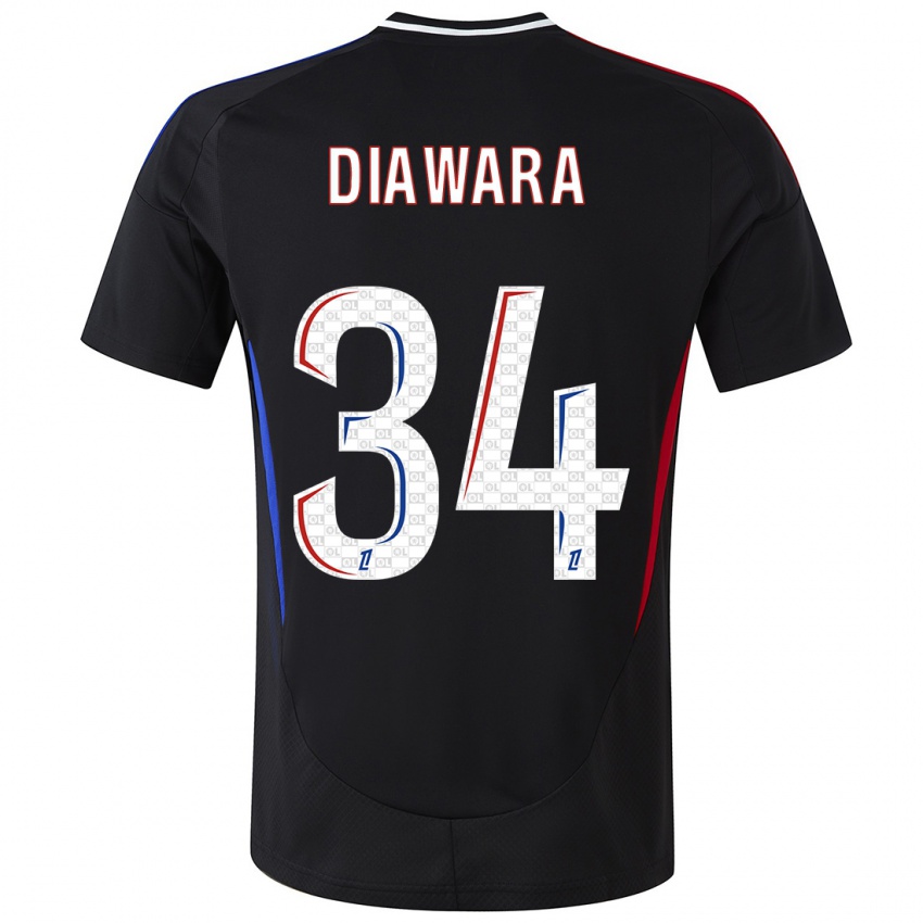 Niño Camiseta Mahamadou Diawara #34 Negro 2ª Equipación 2024/25 La Camisa Chile