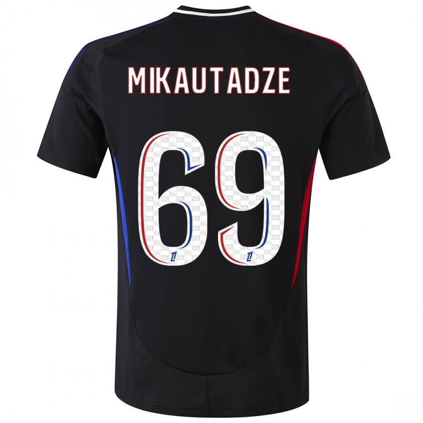 Niño Camiseta Georges Mikautadze #69 Negro 2ª Equipación 2024/25 La Camisa Chile