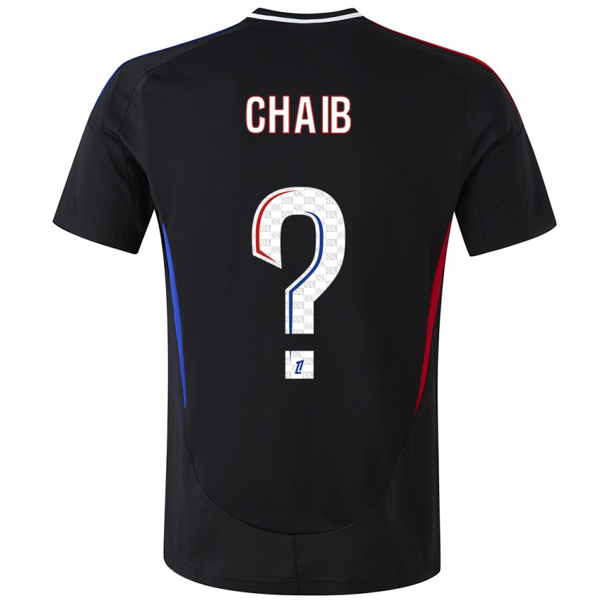 Niño Camiseta Yacine Chaib #0 Negro 2ª Equipación 2024/25 La Camisa Chile