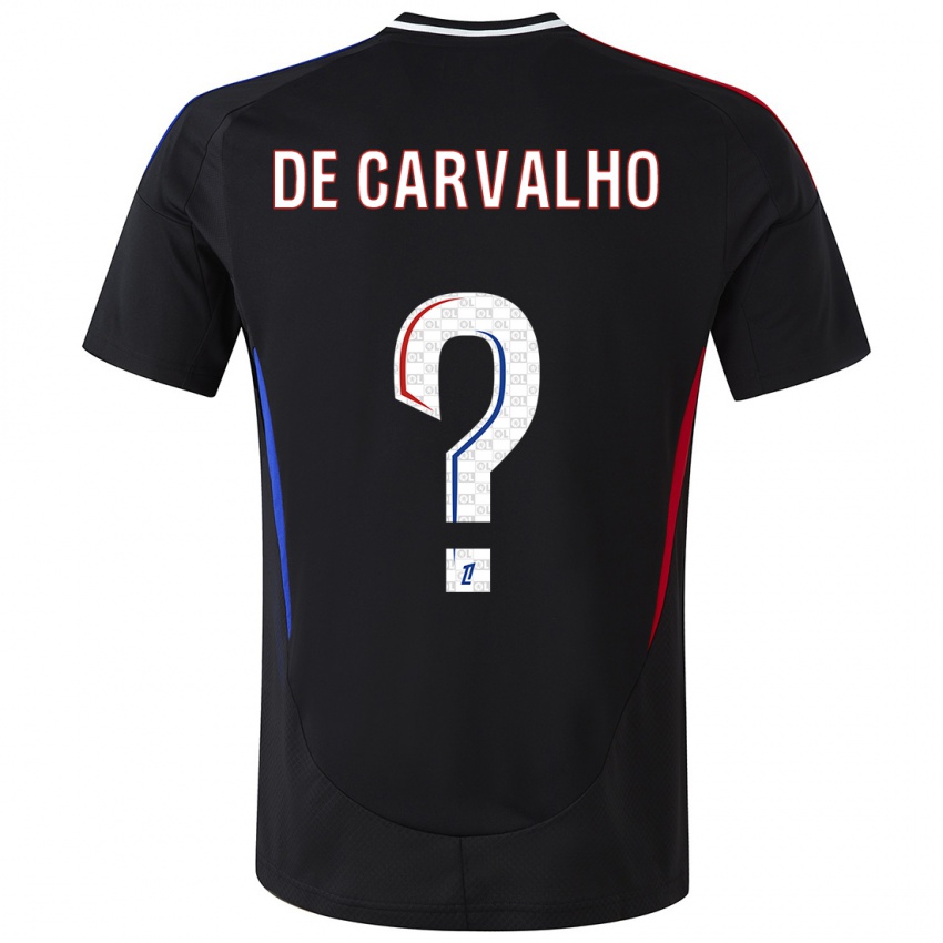 Niño Camiseta Mathys De Carvalho #0 Negro 2ª Equipación 2024/25 La Camisa Chile