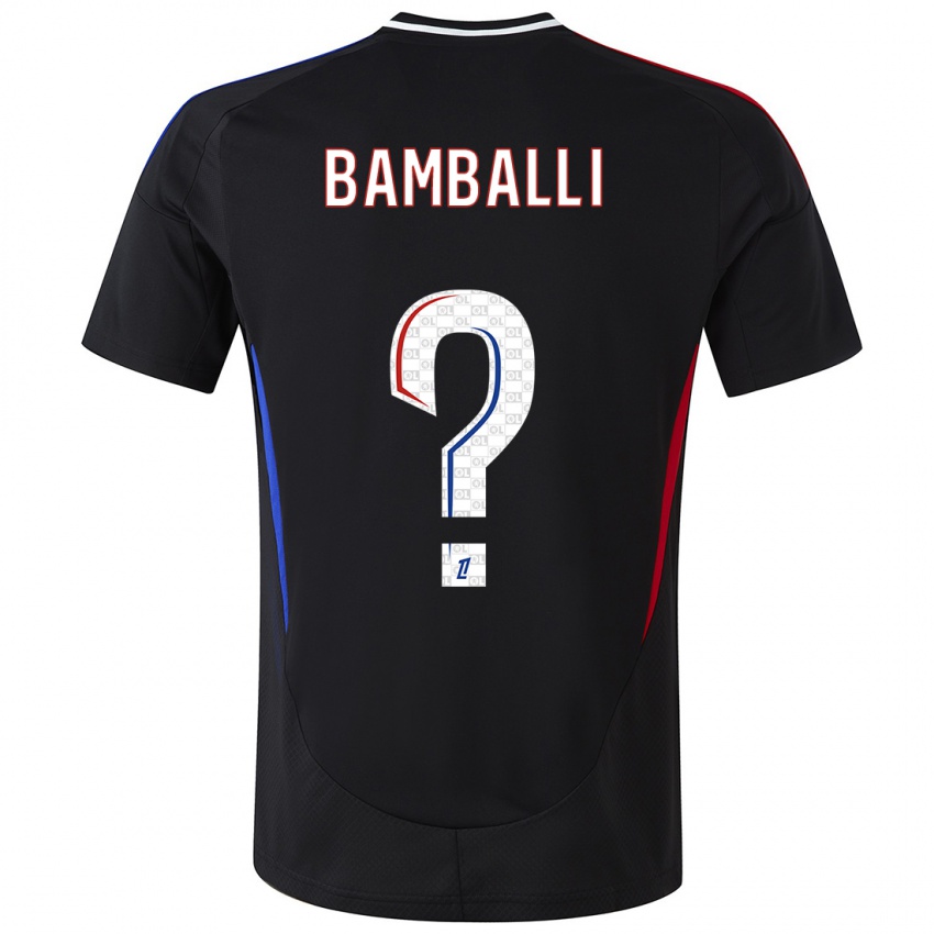 Niño Camiseta Léo Bamballi #0 Negro 2ª Equipación 2024/25 La Camisa Chile