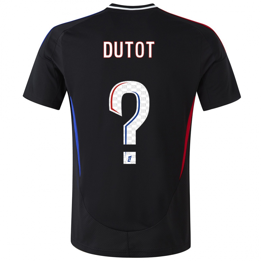 Niño Camiseta Timothée Dutot #0 Negro 2ª Equipación 2024/25 La Camisa Chile