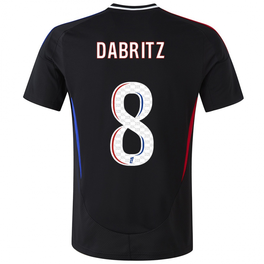 Niño Camiseta Sara Däbritz #8 Negro 2ª Equipación 2024/25 La Camisa Chile