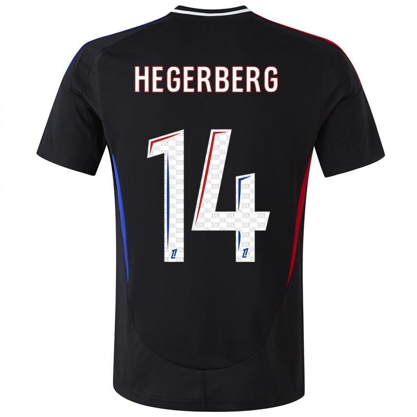 Niño Camiseta Ada Hegerberg #14 Negro 2ª Equipación 2024/25 La Camisa Chile