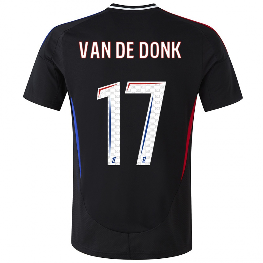 Niño Camiseta Danielle Van De Donk #17 Negro 2ª Equipación 2024/25 La Camisa Chile