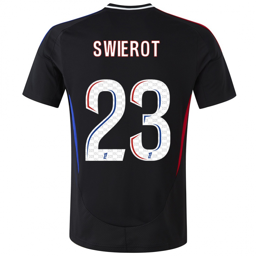 Niño Camiseta Julie Swierot #23 Negro 2ª Equipación 2024/25 La Camisa Chile