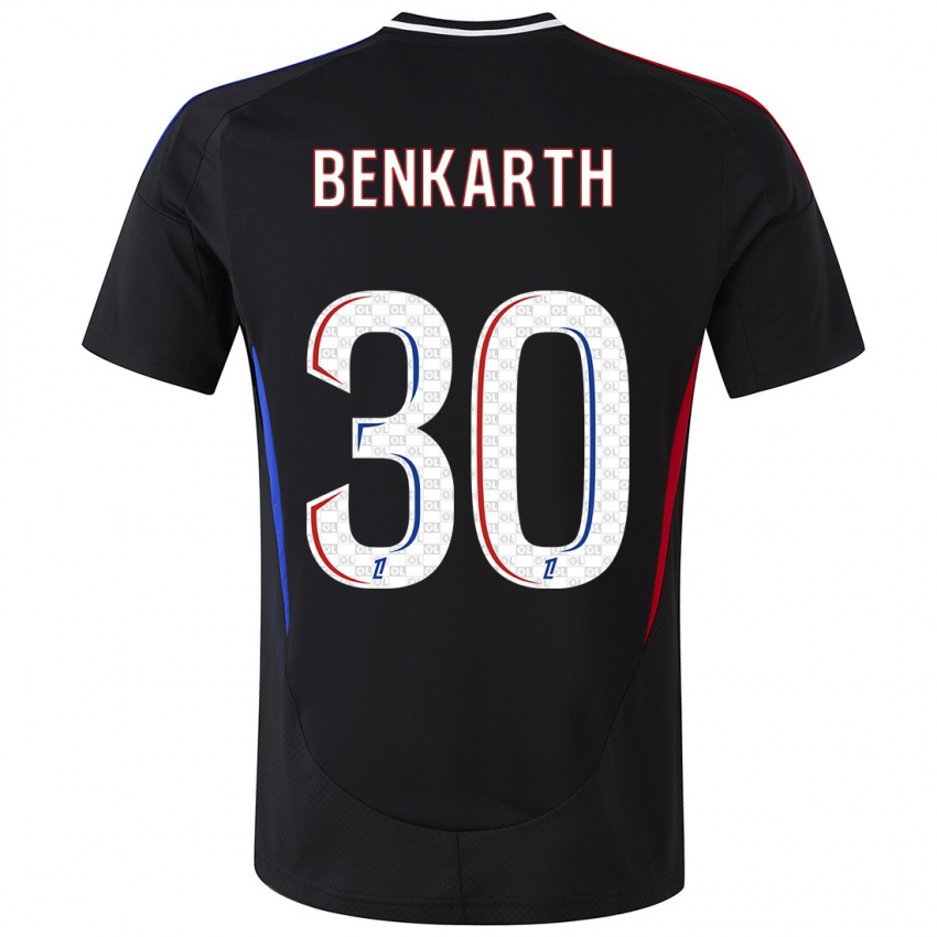 Niño Camiseta Laura Benkarth #30 Negro 2ª Equipación 2024/25 La Camisa Chile