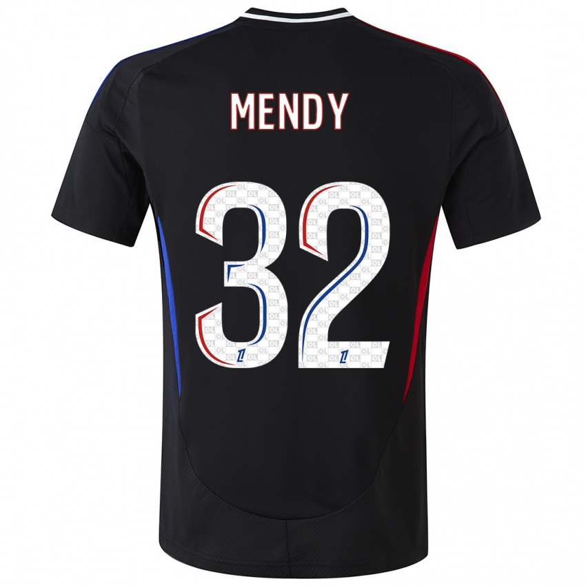 Niño Camiseta Maeline Mendy #32 Negro 2ª Equipación 2024/25 La Camisa Chile