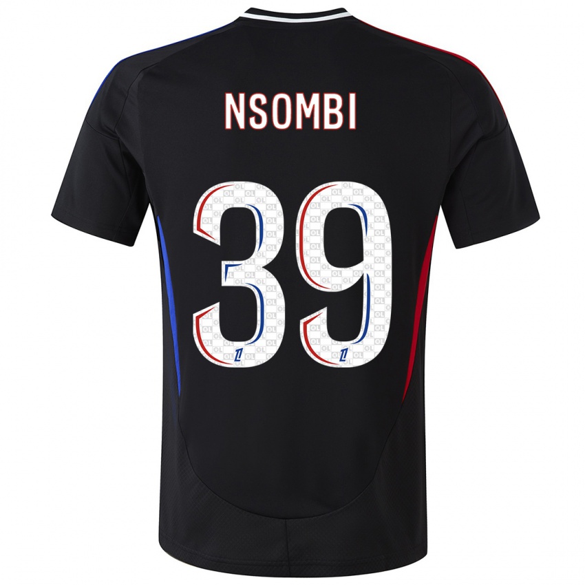 Niño Camiseta Gael Nsombi #39 Negro 2ª Equipación 2024/25 La Camisa Chile