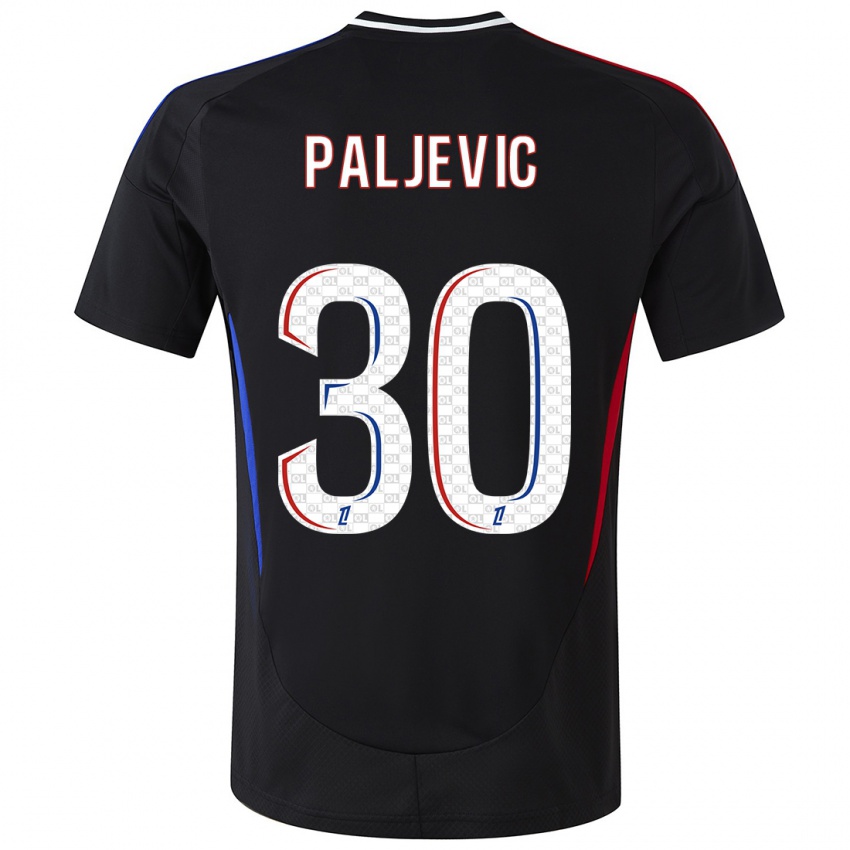 Niño Camiseta Alyssia Paljevic #30 Negro 2ª Equipación 2024/25 La Camisa Chile