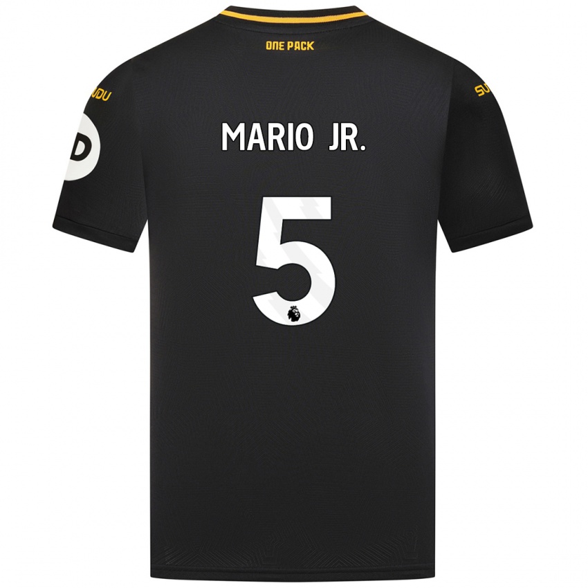 Niño Camiseta Mario Lemina #5 Negro 2ª Equipación 2024/25 La Camisa Chile