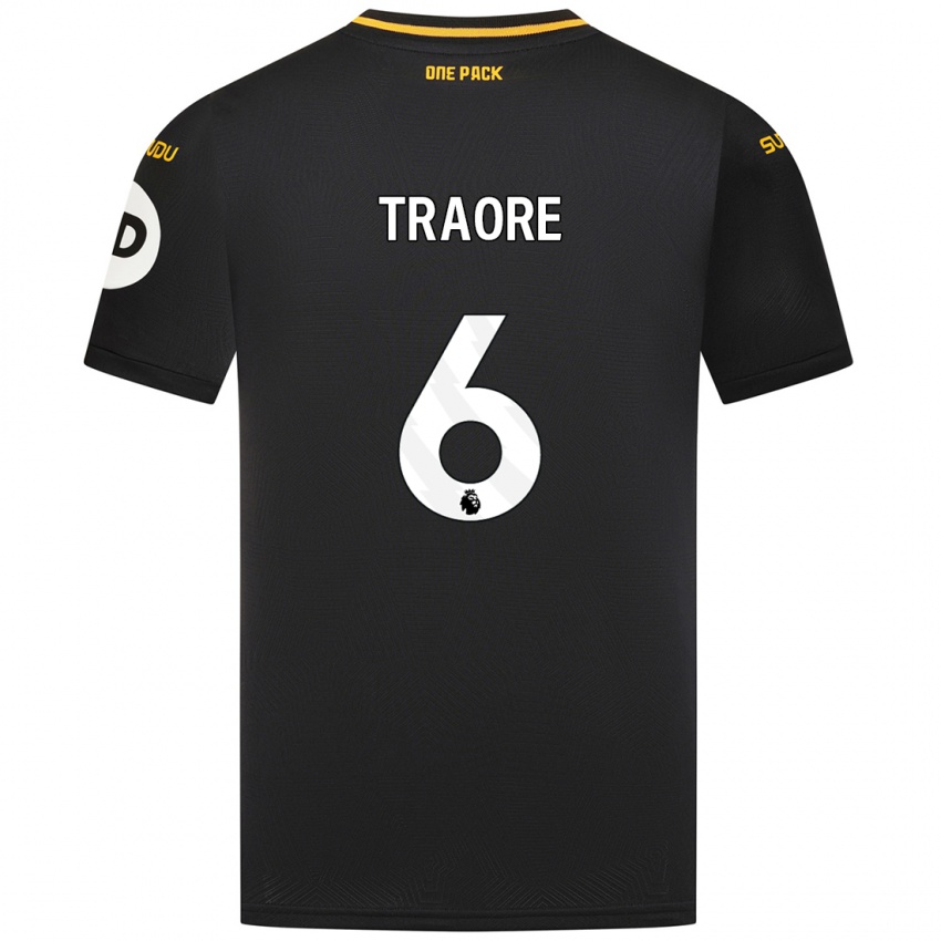 Niño Camiseta Boubacar Traoré #6 Negro 2ª Equipación 2024/25 La Camisa Chile