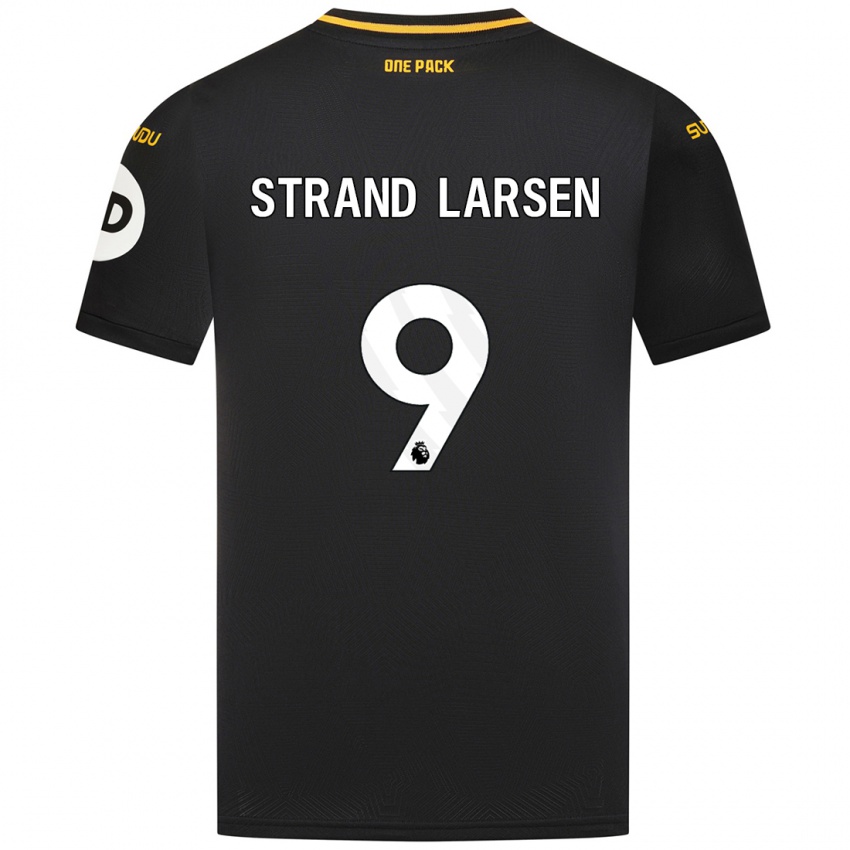 Niño Camiseta Jørgen Strand Larsen #9 Negro 2ª Equipación 2024/25 La Camisa Chile