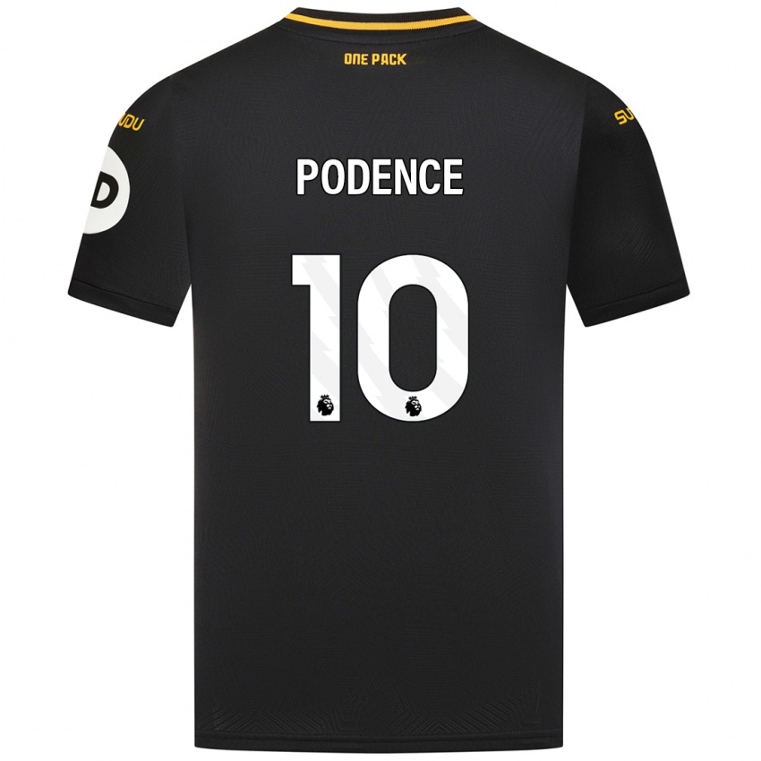 Niño Camiseta Daniel Podence #10 Negro 2ª Equipación 2024/25 La Camisa Chile