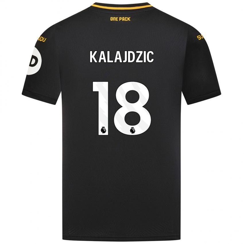 Niño Camiseta Sasa Kalajdzic #18 Negro 2ª Equipación 2024/25 La Camisa Chile