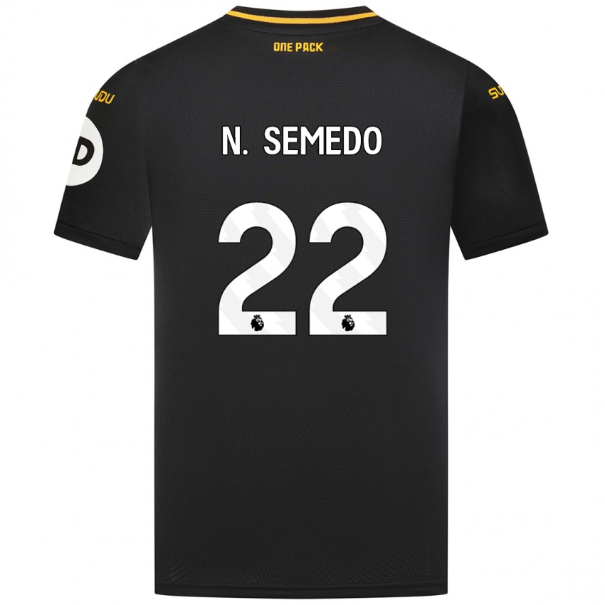 Niño Camiseta Nelson Semedo #22 Negro 2ª Equipación 2024/25 La Camisa Chile