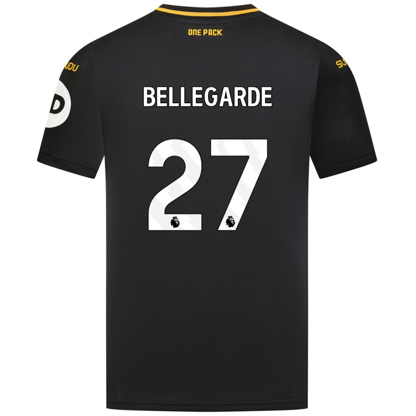 Niño Camiseta Jean-Ricner Bellegarde #27 Negro 2ª Equipación 2024/25 La Camisa Chile