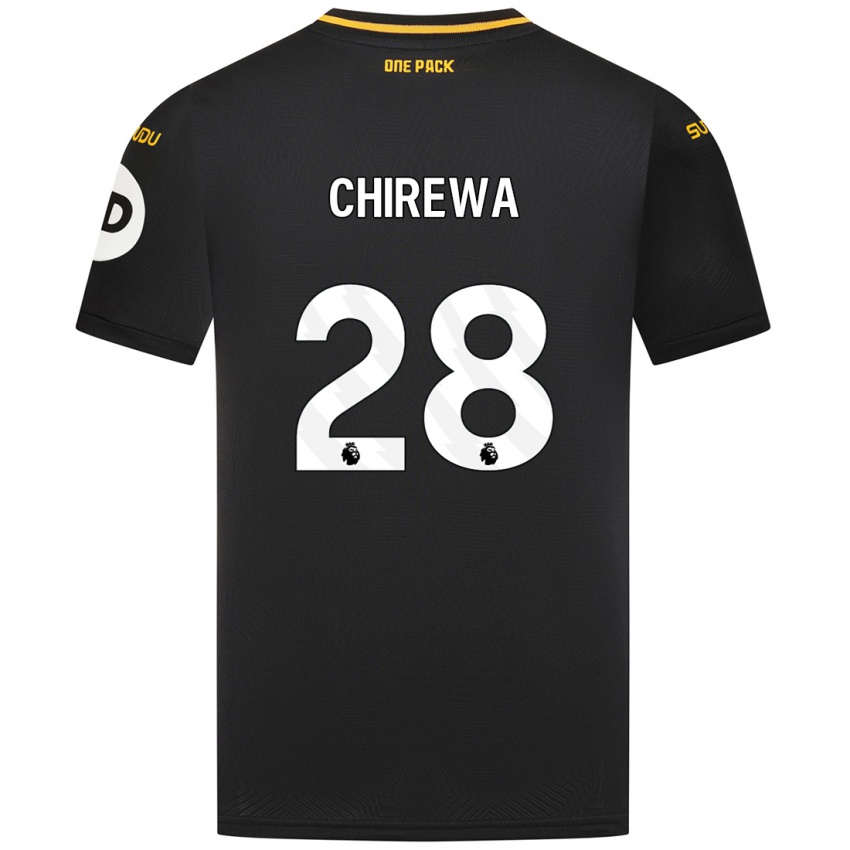 Niño Camiseta Tawanda Chirewa #28 Negro 2ª Equipación 2024/25 La Camisa Chile